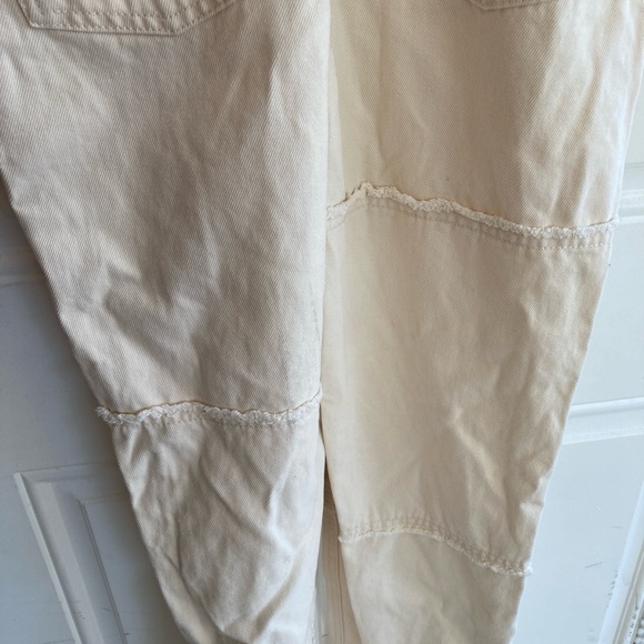 Girl’s Forever 21 Kids Cream Embroidered Overalls - Picture 5 of 6